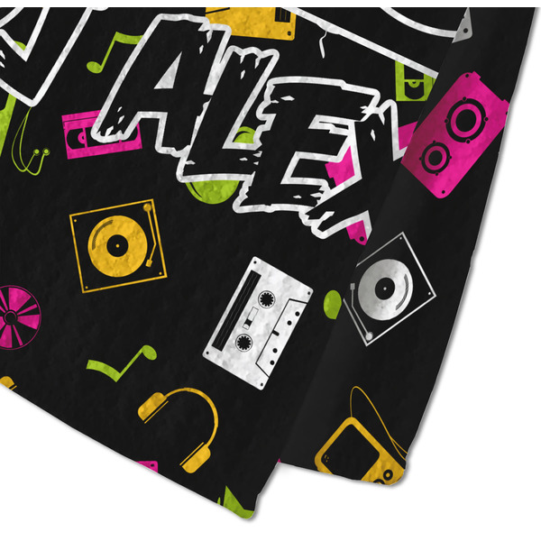 DJ Music Master Waffle Weave Towel - Closeup of Material Image