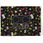 DJ Music Master Kitchen Towel - Waffle Weave - Full Color Print (Personalized)