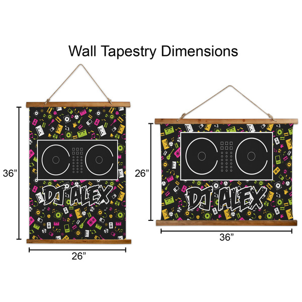 DJ Music Master Wall Hanging Tapestries - Parent/Sizing