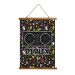 DJ Music Master Wall Hanging Tapestry - Tall (Personalized)