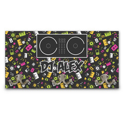 Music DJ Master Wall Mounted Coat Rack w/ Name or Text