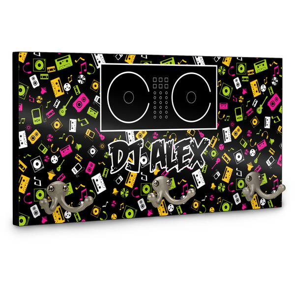 Music DJ Master Wall Mounted Coat Hanger - Side View