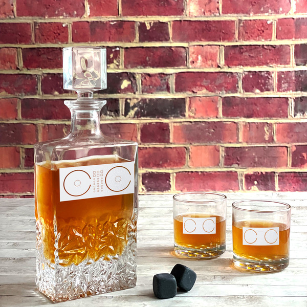 DJ Music Master Whiskey Decanters - 26oz Rect - LIFESTYLE