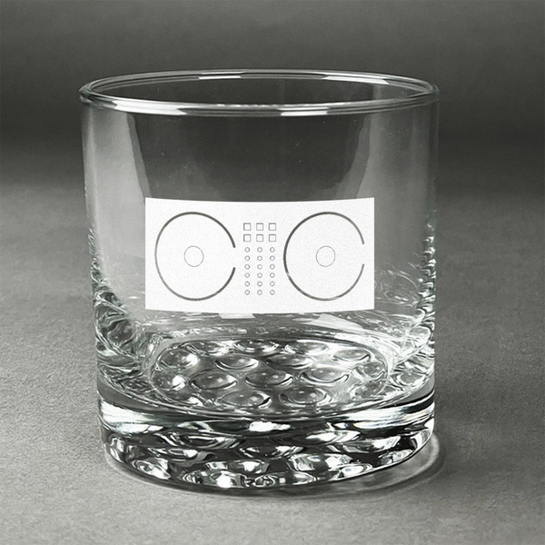 Custom DJ Music Master Whiskey Glass - Engraved