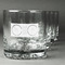 Music DJ Master Whiskey Glasses Set of 4 - Engraved Front