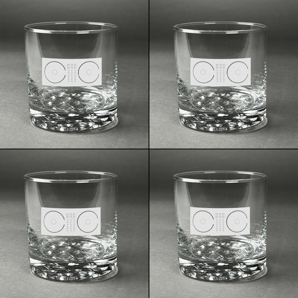 Music DJ Master Whiskey Glasses - Set of 4 all Engraved