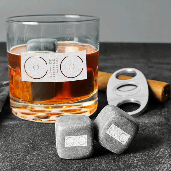 DJ Music Master Whiskey Stones - Set of 9 - In Context