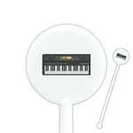 DJ Music Master 5.5" Round Plastic Stir Sticks - White - Single Sided