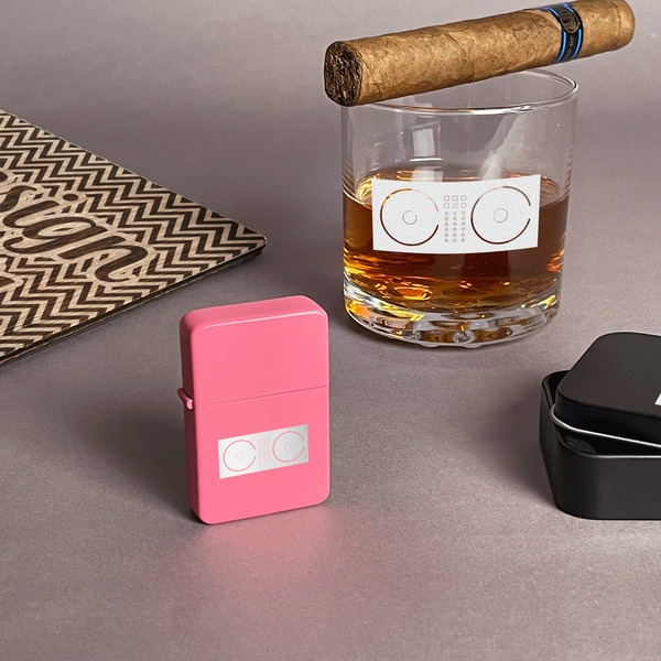 DJ Music Master Windproof Lighters - Pink - In Context