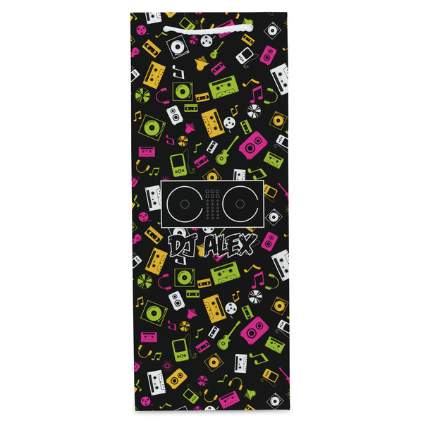 DJ Music Master Wine Gift Bag - Matte - Front