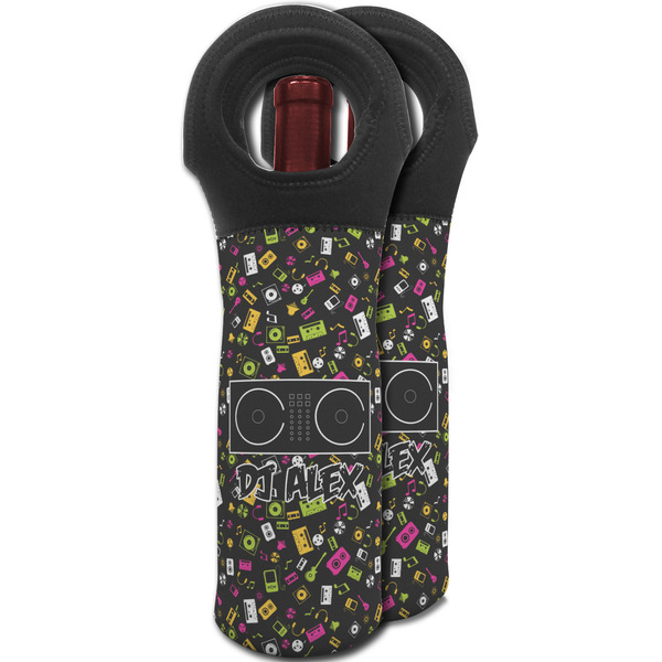 DJ Music Master Wine Tote Bag - MAIN