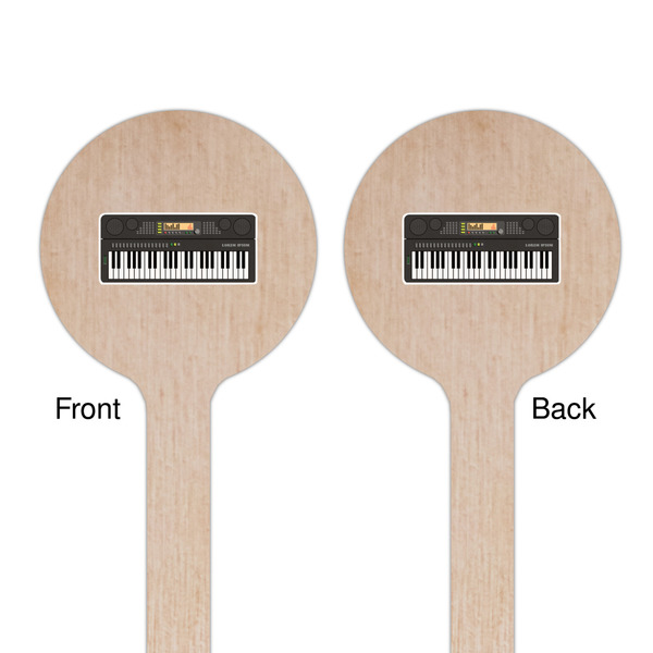 DJ Music Master Wooden 7.5" Stir Stick - Round - Double Sided - Front & Back