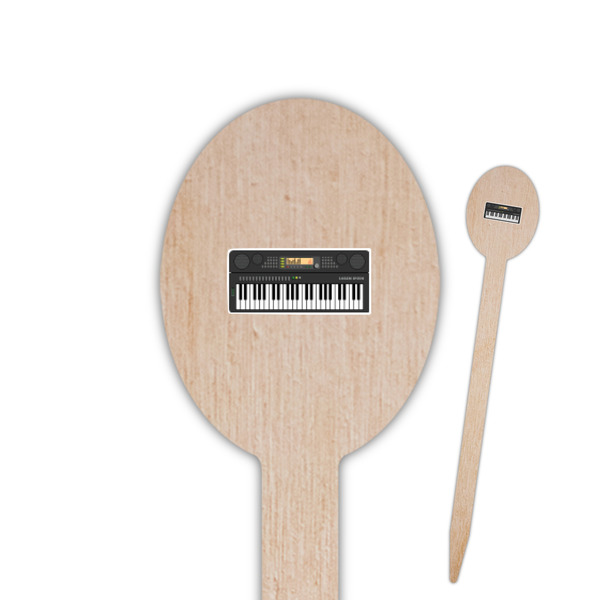 Custom DJ Music Master Oval Wooden Food Picks