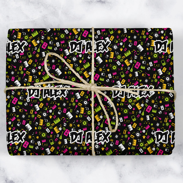 Custom Music DJ Master Wrapping Paper (Personalized)