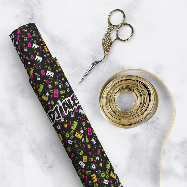 DJ Music Master Wrapping Paper Roll - Matte - In Context