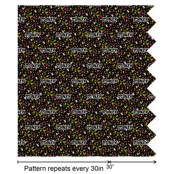 DJ Music Master Wrapping Paper Roll - Matte - Partial Roll