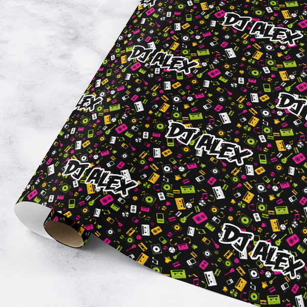 Custom Music DJ Master Wrapping Paper Roll - Small (Personalized)