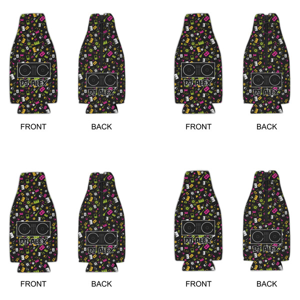 DJ Music Master Zipper Bottle Cooler - Set of 4 - APPROVAL