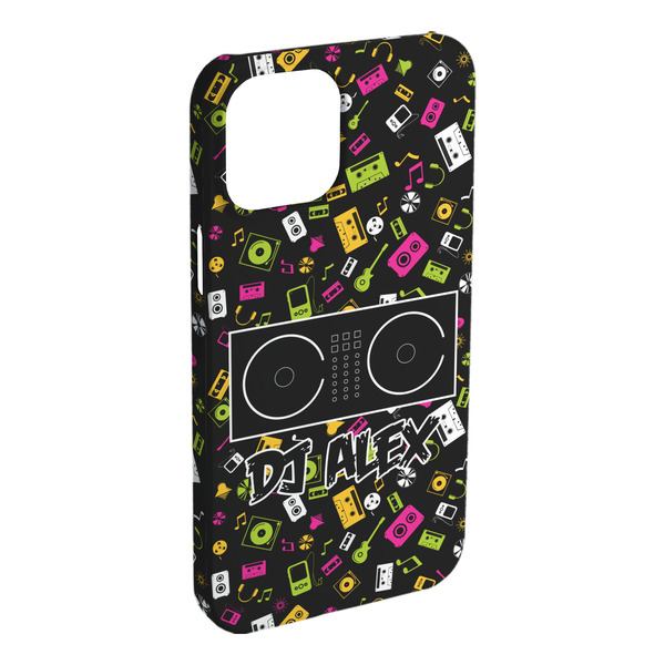 Custom DJ Music Master iPhone Case - Plastic - iPhone 15 Plus (Personalized)