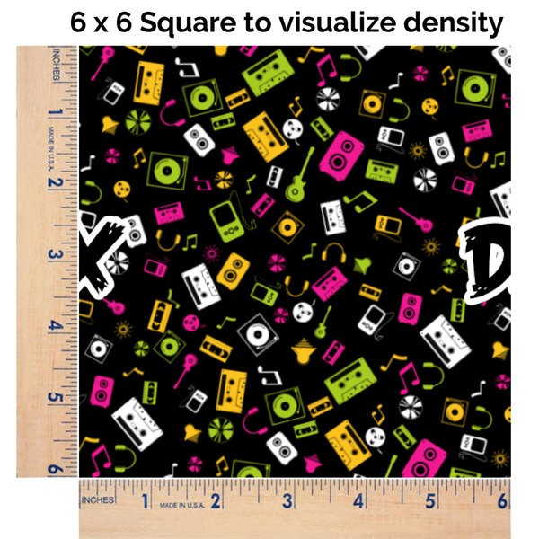 Music DJ Master 6x6 Swatch of Fabric