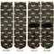 Music DJ Master Adult Crew Socks - Double Pair - Front and Back - Apvl