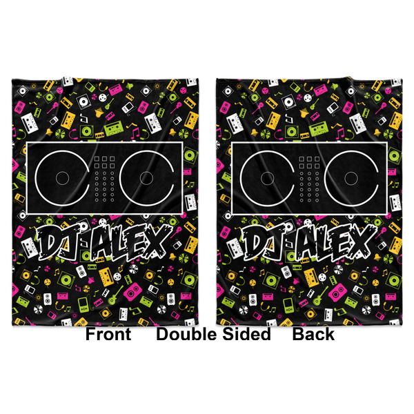 Music DJ Master Baby Blanket (Double Sided - Printed Front and Back)