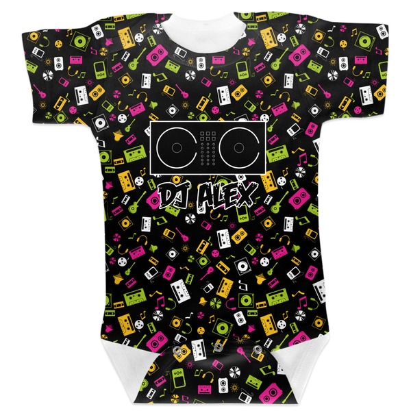 Custom Music DJ Master Baby Bodysuit 12-18 w/ Name or Text