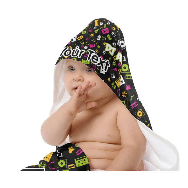 Music DJ Master Baby Hooded Towel on Child