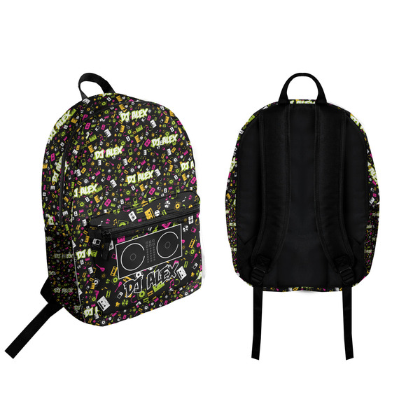 Music DJ Master Backpack front and back - Apvl
