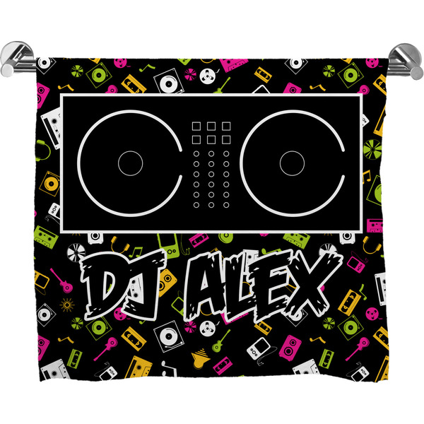 Custom Music DJ Master Bath Towel w/ Name or Text