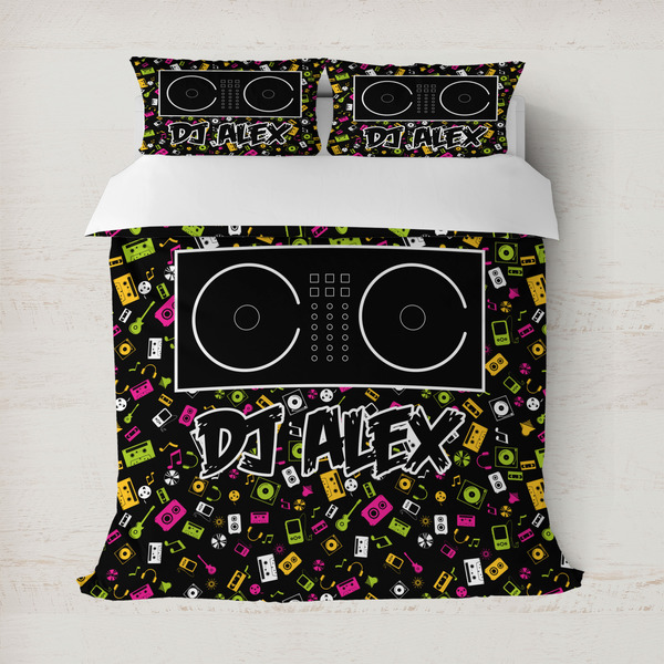 Custom DJ Music Master Duvet Cover (Personalized)