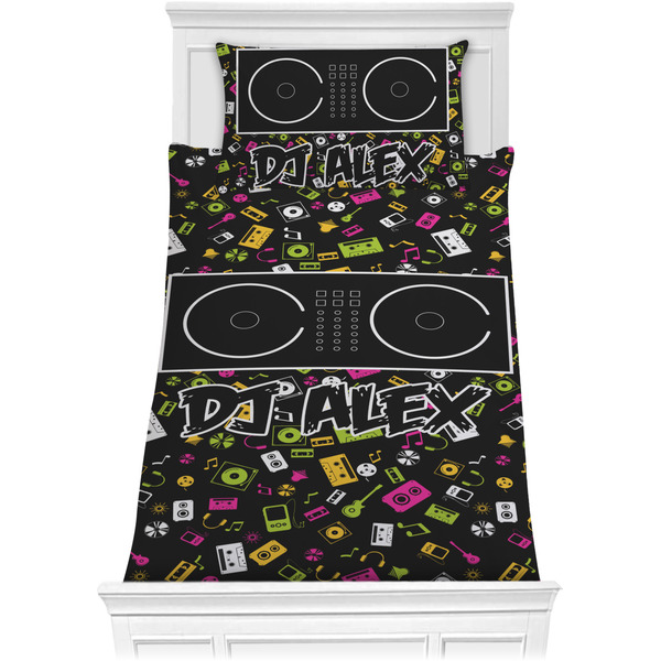 Custom DJ Music Master Comforter Set - Twin XL w/ Name or Text