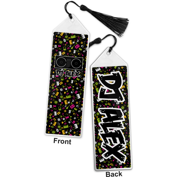 Music DJ Master Bookmark with tassel - Front and Back