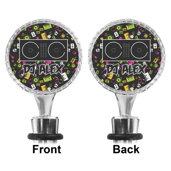 Music DJ Master Bottle Stopper - Front and Back