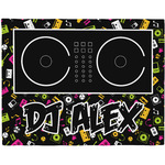 Music DJ Master Woven Fabric Placemat - Twill w/ Name or Text