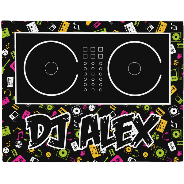 Custom Music DJ Master Woven Fabric Placemat - Twill w/ Name or Text
