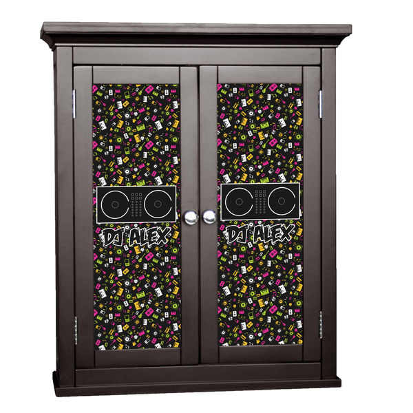 Custom Music DJ Master Cabinet Decal - Medium w/ Name or Text