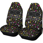 Music DJ Master Car Seat Covers (Set of Two) w/ Name or Text