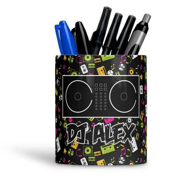 Custom Music DJ Master Ceramic Pen Holder
