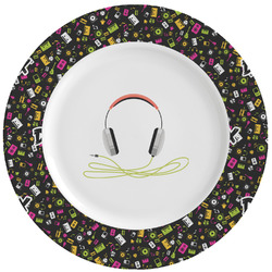 Music DJ Master Ceramic Dinner Plates (Set of 4) (Personalized)