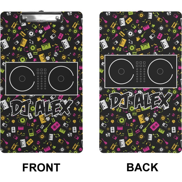 Music DJ Master Clipboard (Legal) (Front + Back)