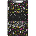 Music DJ Master Clipboard (Legal Size) w/ Name or Text