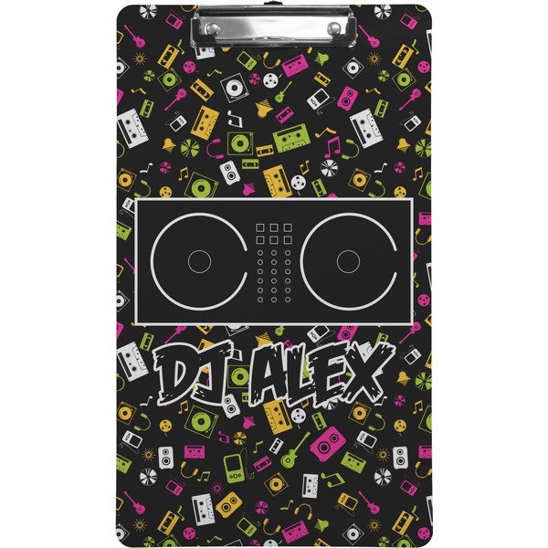 Custom Music DJ Master Clipboard (Legal Size) w/ Name or Text