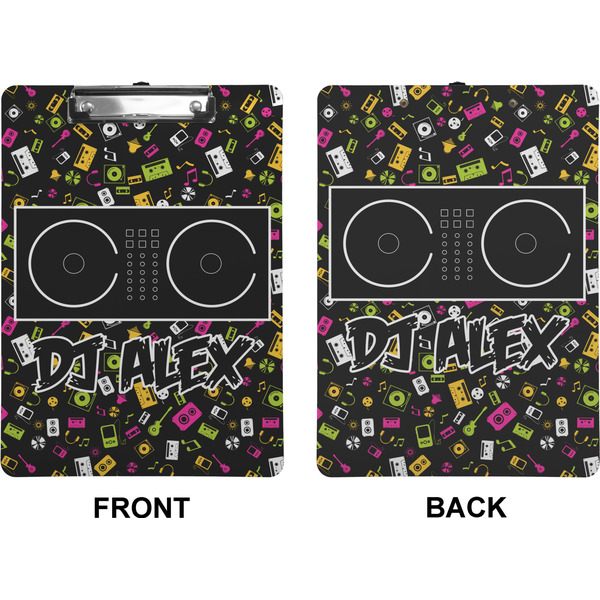 Music DJ Master Clipboard (Letter) (Front + Back)