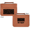 Music DJ Master Cognac Leatherette Bible Covers - Small Double Sided Apvl