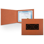 Music DJ Master Leatherette Certificate Holder - Front