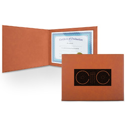 Music DJ Master Leatherette Certificate Holder - Front