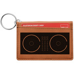 Music DJ Master Leatherette Keychain ID Holder - Double Sided (Personalized)
