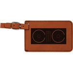 Music DJ Master Leatherette Luggage Tag