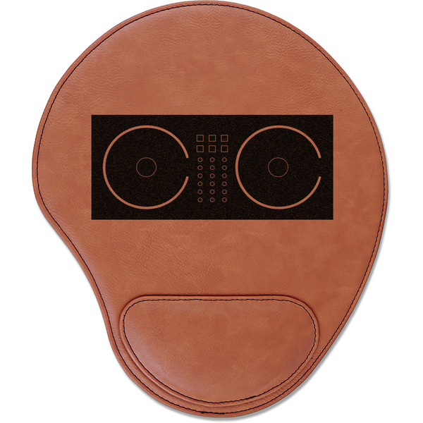 Custom Music DJ Master Leatherette Mouse Pad with Wrist Support